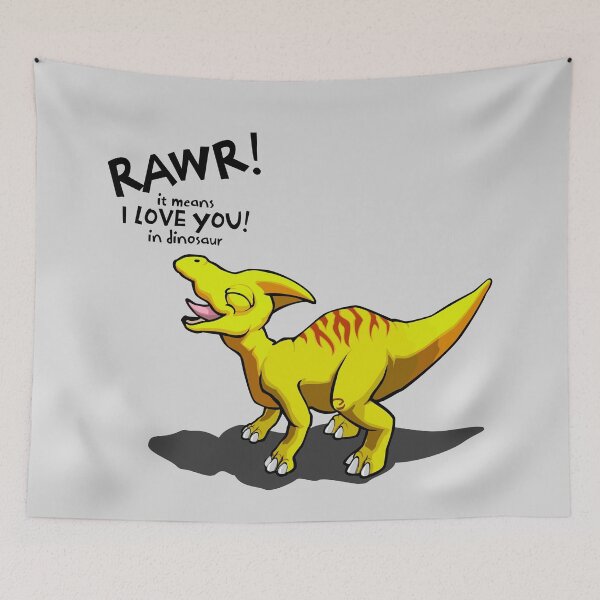 Item preview, RAWR it means I LOVE YOU in dinosaur _3 designed and sold by jc007.