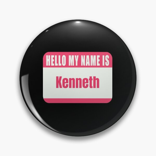Item preview,  Hello My Name is Kenneth Name Tag  designed and sold by Cafecreative.