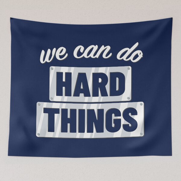 Item preview, We Can All Do Hard Things Motivational Teacher designed and sold by ClickForMore.