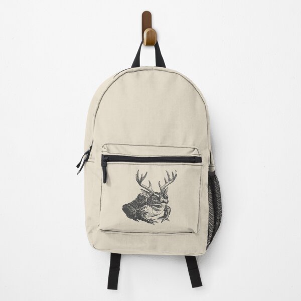 Cottagecore Frog Antlers Horns - Vintage Cottagecore Aesthetic Forg Magical Creature Backpack