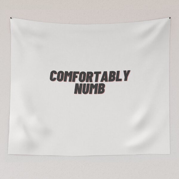 Item preview, Comfortably Numb simple attitude design black letters designed and sold by Evartdesign.