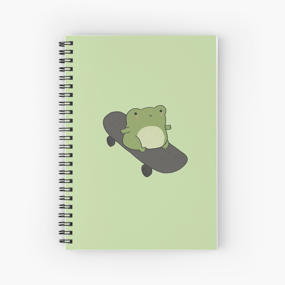 Notebook: Cute Goblincore Frog in Sweater, Dot GridJournal