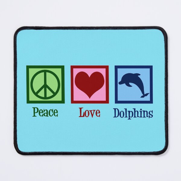 Item preview, Peace Love Dolphins designed and sold by Epic Love Designs.