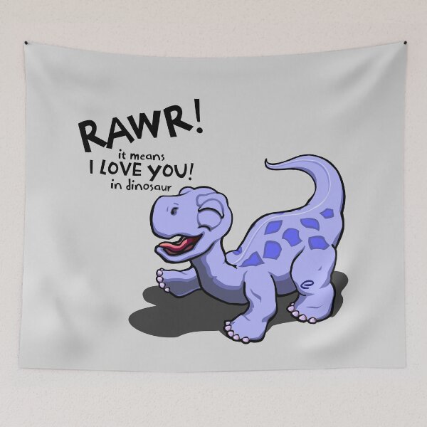 Item preview, RAWR it means I LOVE YOU in dinosaur _4 designed and sold by jc007.