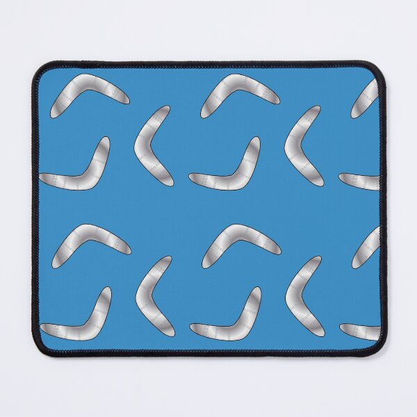 Item preview, 65 MCMLXV Cosplay Blue Metal Boomerang Pattern designed and sold by 65 MCMLXV.