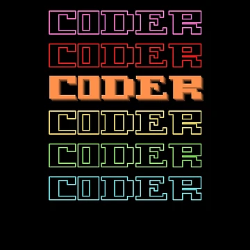 Artwork thumbnail, Coder Coder| Colorful Coding/Coder software engineer developer programmer geek coder STEM by brinikki