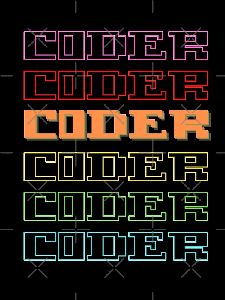 Thumbnail 3 of 3, Scarf, Coder Coder| Colorful Coding/Coder software engineer developer programmer geek coder STEM designed and sold by brinikki.
