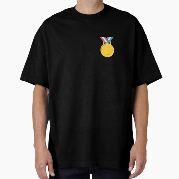 Gold Medal Emoji Oversized T-Shirt