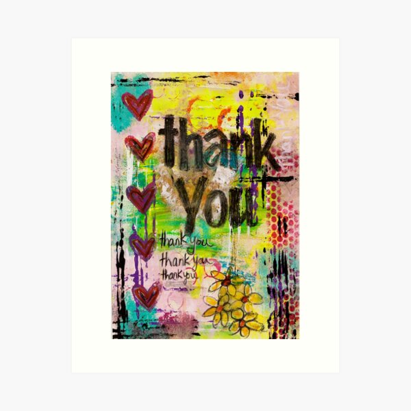 THANK YOU Art Print
