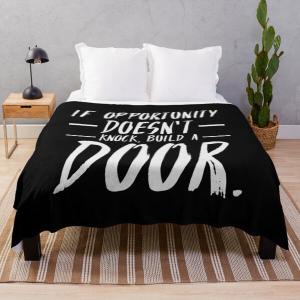 Item preview, If Opportunity doesn't knock, build a door. 22 designed and sold by Fit & Fun Gallery.