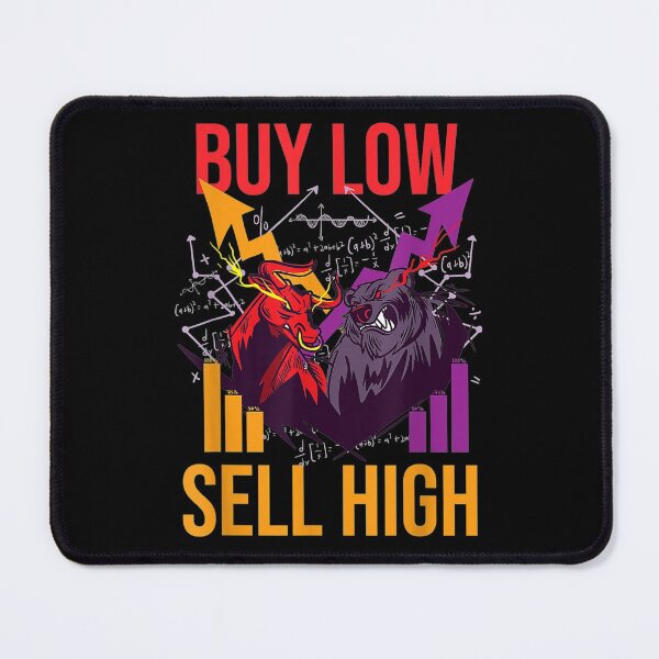 Item preview, BULL MARKET BUY LOW SELL HIGH TRADING T SHIRT TEE HOODIE FACE MASK GIFT PRESENT designed and sold by Timcito.