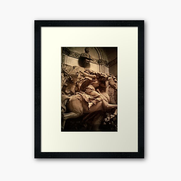 Death - the Maiden, Cimitero Monumentale di Staglieno, Genoa, Italy Framed Art Print