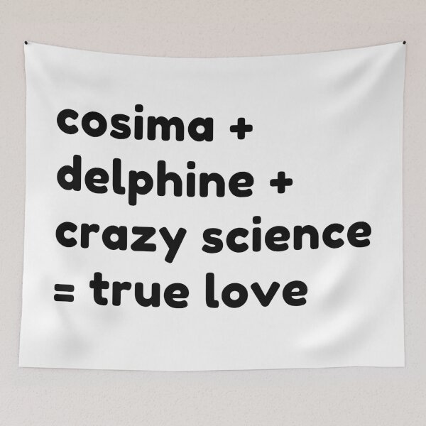 Item preview, Orphan Black: Cosima + Delphine + Crazy Science = True Love (Black) designed and sold by OutofFocusShop.