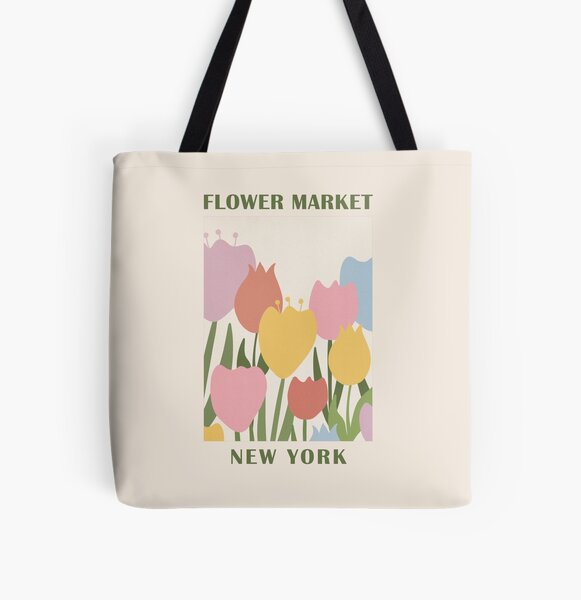 flower market tote bag
