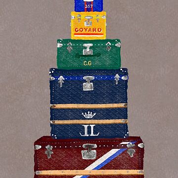 Goyard Travel Luggage iPhone Case for Sale by christinagliha