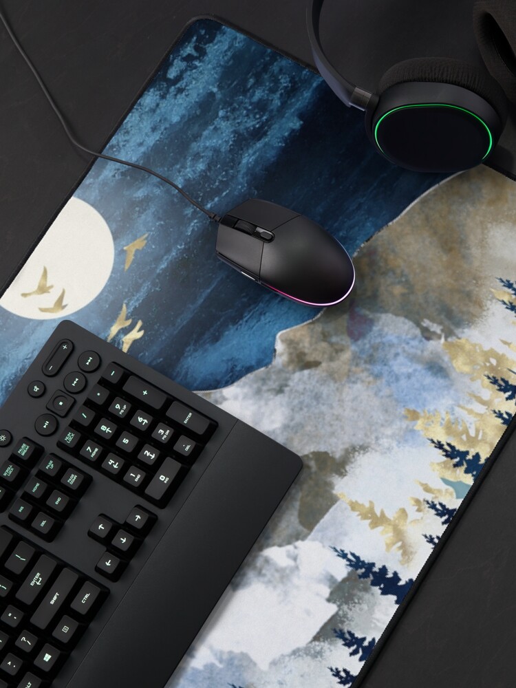 Alternate view of Moonlit Snow Mouse Pad