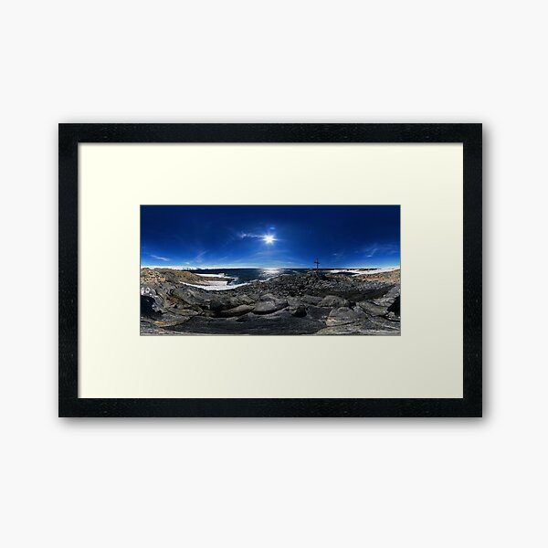 Azimuth Hill, Cape Denison, Antarctica Framed Art Print