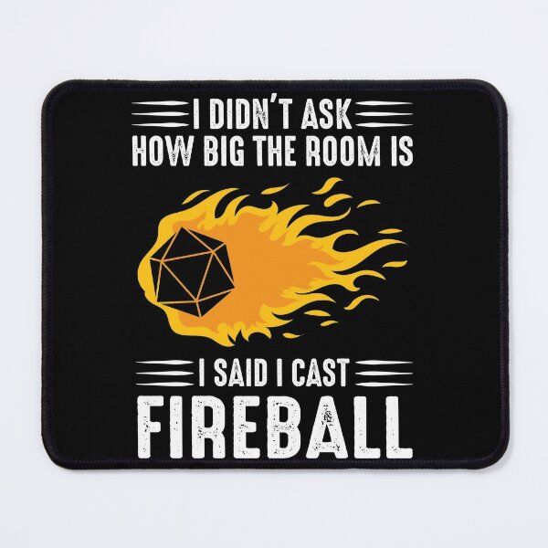 Vista previa del artículo con la obra «Lanzo Bola de fuego Mago Hechicero DM Regalo TTRPG», diseñado y vendido por Clinton Thomas.
