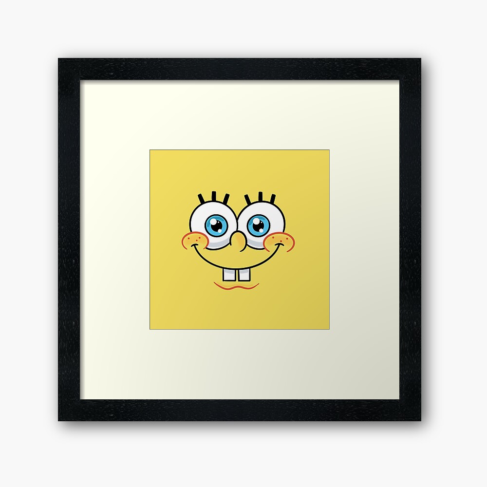 Lámina fotográfica for Sale con la obra «Cara de bob esponja» de 1nktoriou5  | Redbubble