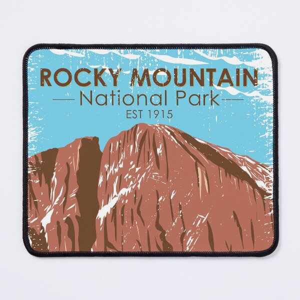 Item preview, Rocky Mountain National Park Colorado Longs Peak Vintage designed and sold by KrisSidDesigns.
