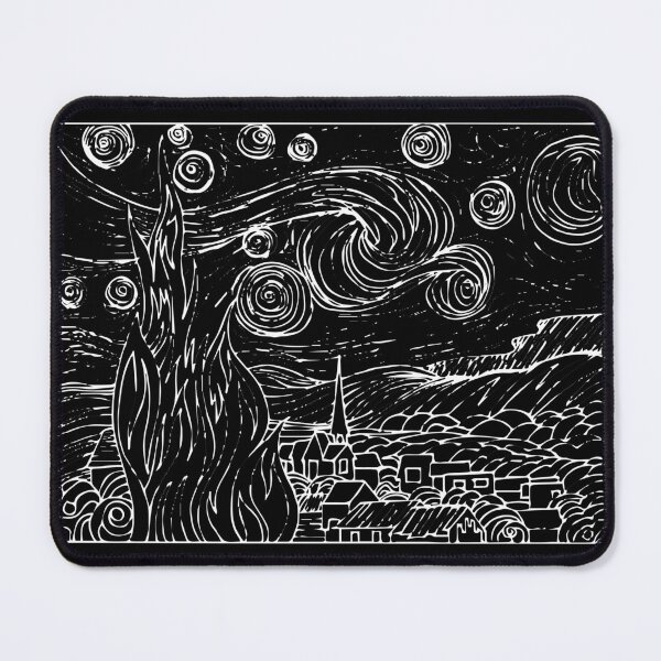 Item preview, White starry night designed and sold by bethgabe.
