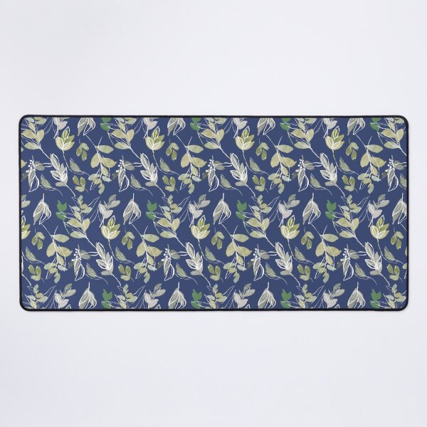 Item preview, Hand Drawn Olive Green Gray Feminine Floral Leaves Pattern designed and sold by AuroCreatives.