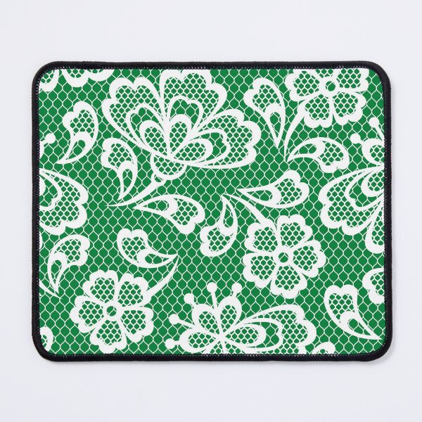 Item preview, Green and White Lace Pattern. Elegant Chic White Floral Lace Pattern designed and sold by silviaol.