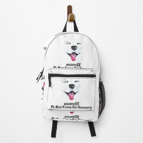 Item preview, cute Samoyed puppy happy about vaccine designed and sold by Saba-Red-Ideas.