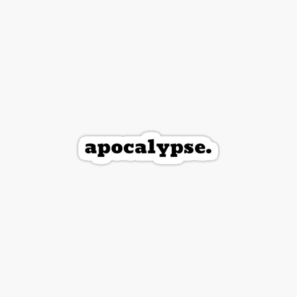 Artikel-Vorschau von Apocalypse Black Typography, designt und verkauft von HoeneShirts.