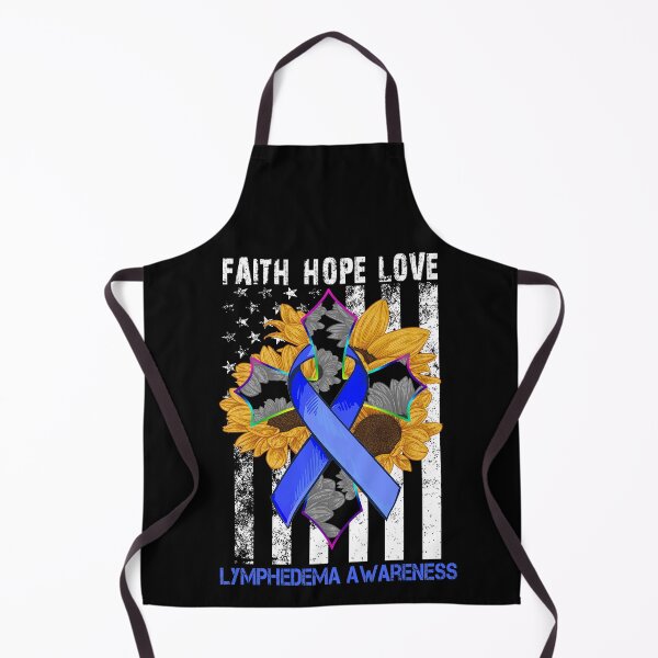 Item preview, Sunflower Faith Hope Love Cross and Flag Lymphedema Awareness designed and sold by largellie.