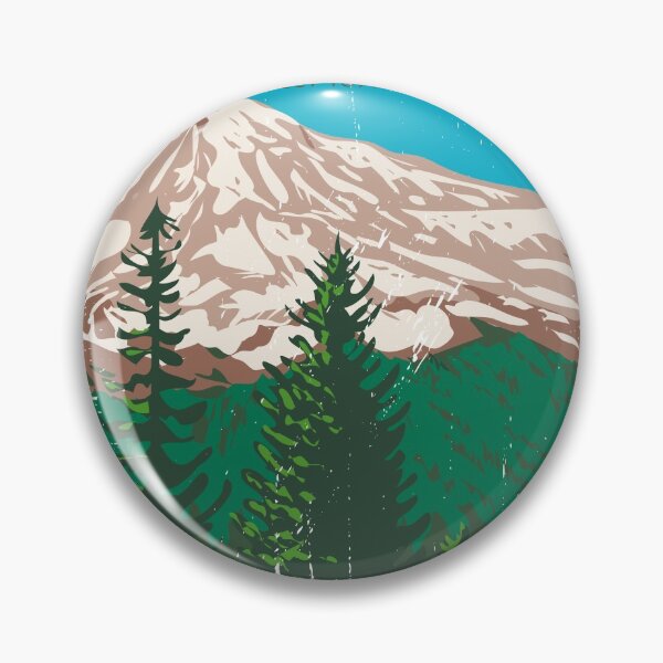 Item preview, Mount Rainier National Park Washington Vintage designed and sold by KrisSidDesigns.