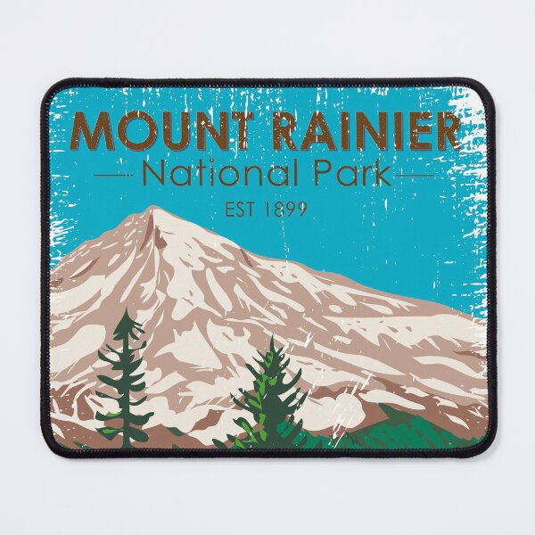 Item preview, Mount Rainier National Park Washington Vintage designed and sold by KrisSidDesigns.