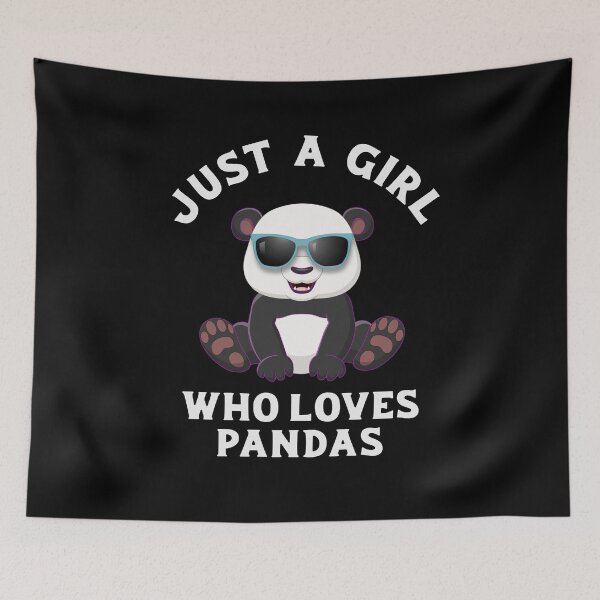 Item preview, Just A Girl Who Loves Pandas Panda Girls designed and sold by Ibu83.