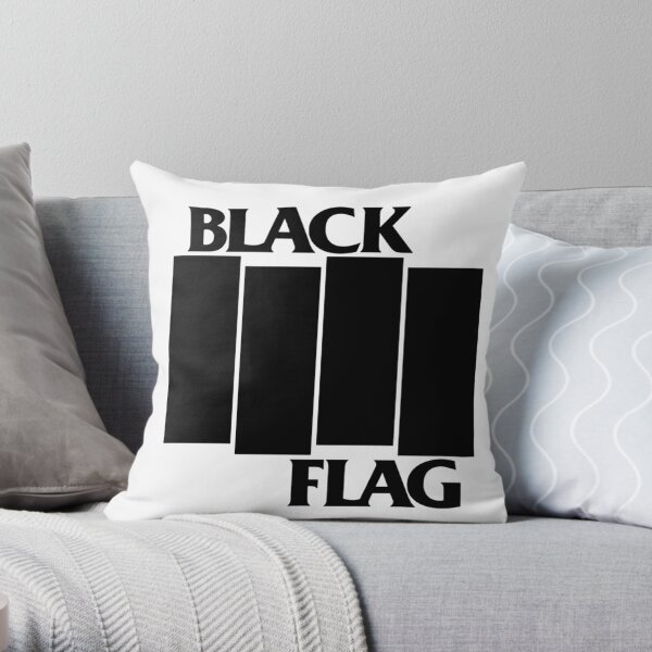 BLACK FLAG Throw Pillow