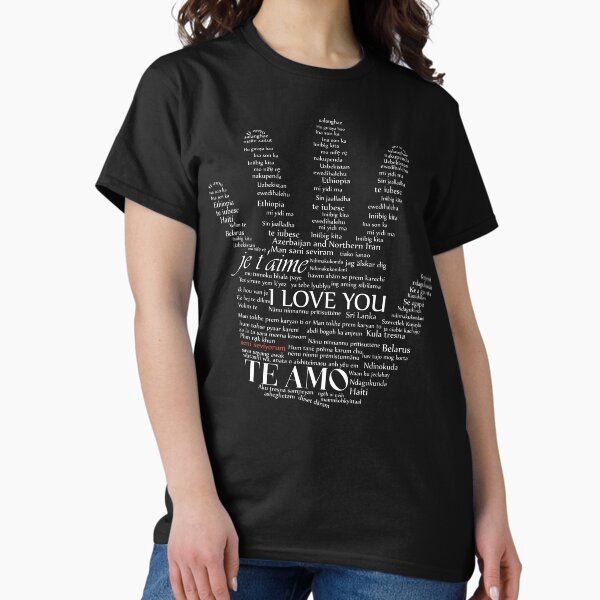 Vista previa del artículo con la obra «Lenguaje de señas ASL Te amo. Regalo de lenguaje de señas americano», diseñado y vendido por STrongUP.
