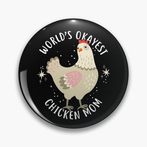 Item preview, World's Okayest Chicken Mom designed and sold by Clara Hollins.