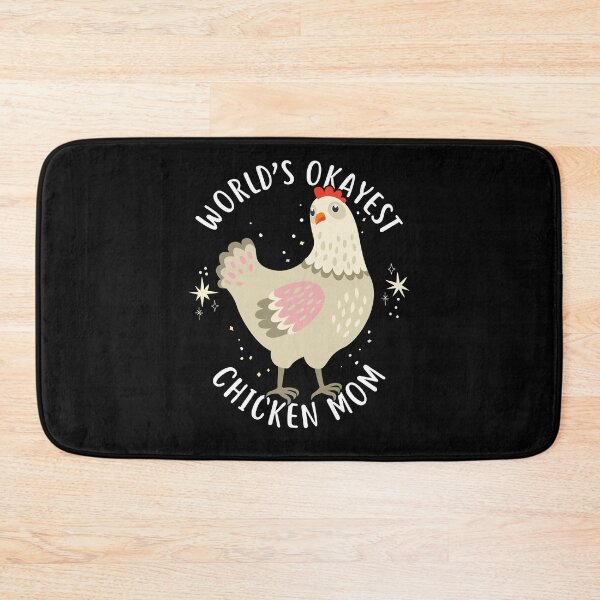 Item preview, World's Okayest Chicken Mom designed and sold by Clara Hollins.