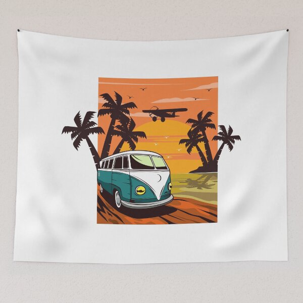 Item preview, Flower Power RHD 23 Window Type 2 Samba Green Tropical designed and sold by artorno.