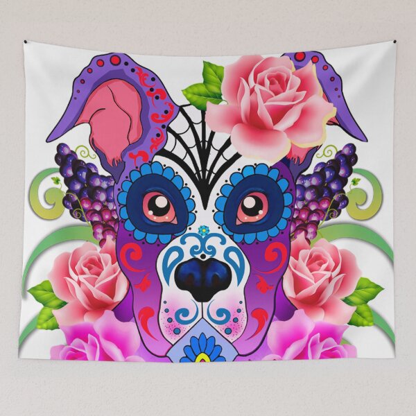Item preview, Skull Sugar Pitbull designed and sold by Gothic Fantasy.