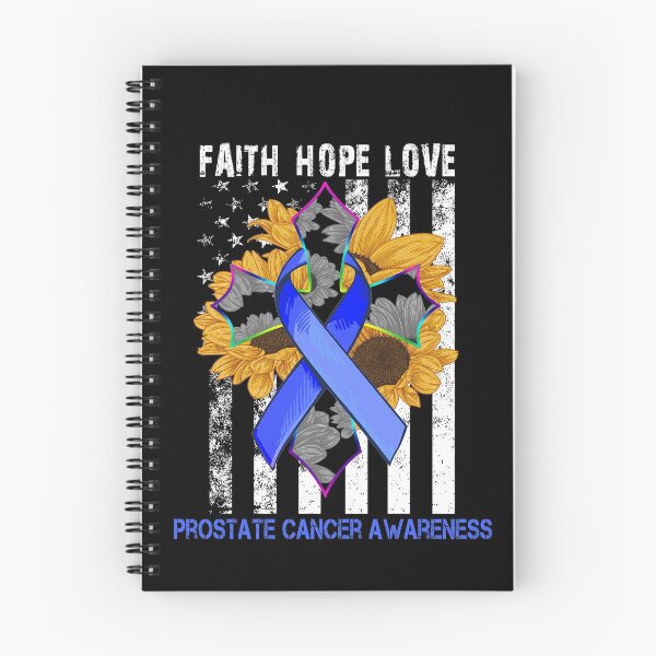 Item preview, Sunflower Faith Hope Love Cross and Flag Prostate Cancer Awareness designed and sold by largellie.