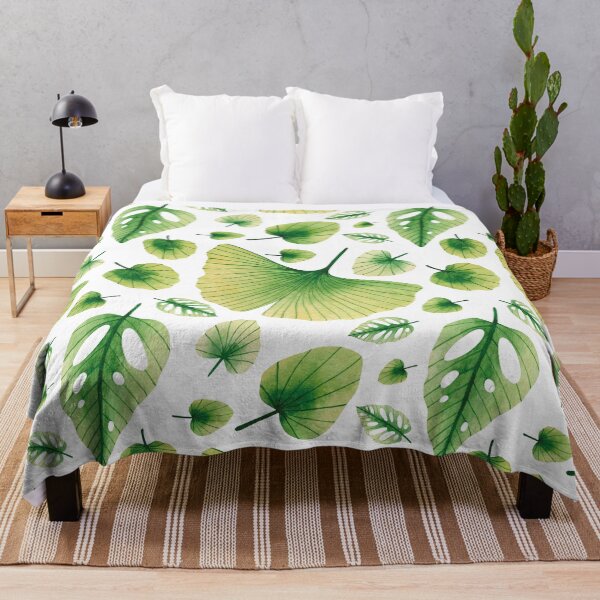 Item preview, Green Jungle Leaves Pattern designed and sold by digoarpi.