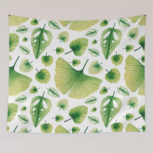 Item preview, Green Jungle Leaves Pattern designed and sold by digoarpi.