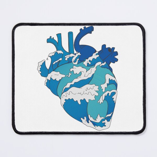 Item preview, Anatomical Ocean Heart designed and sold by augustanaa.