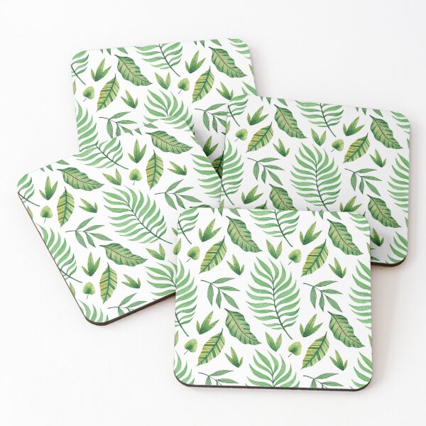 Item preview, Green Jungle Leaves Pattern designed and sold by digoarpi.