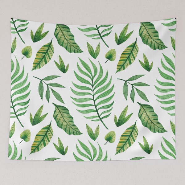 Item preview, Green Jungle Leaves Pattern designed and sold by digoarpi.