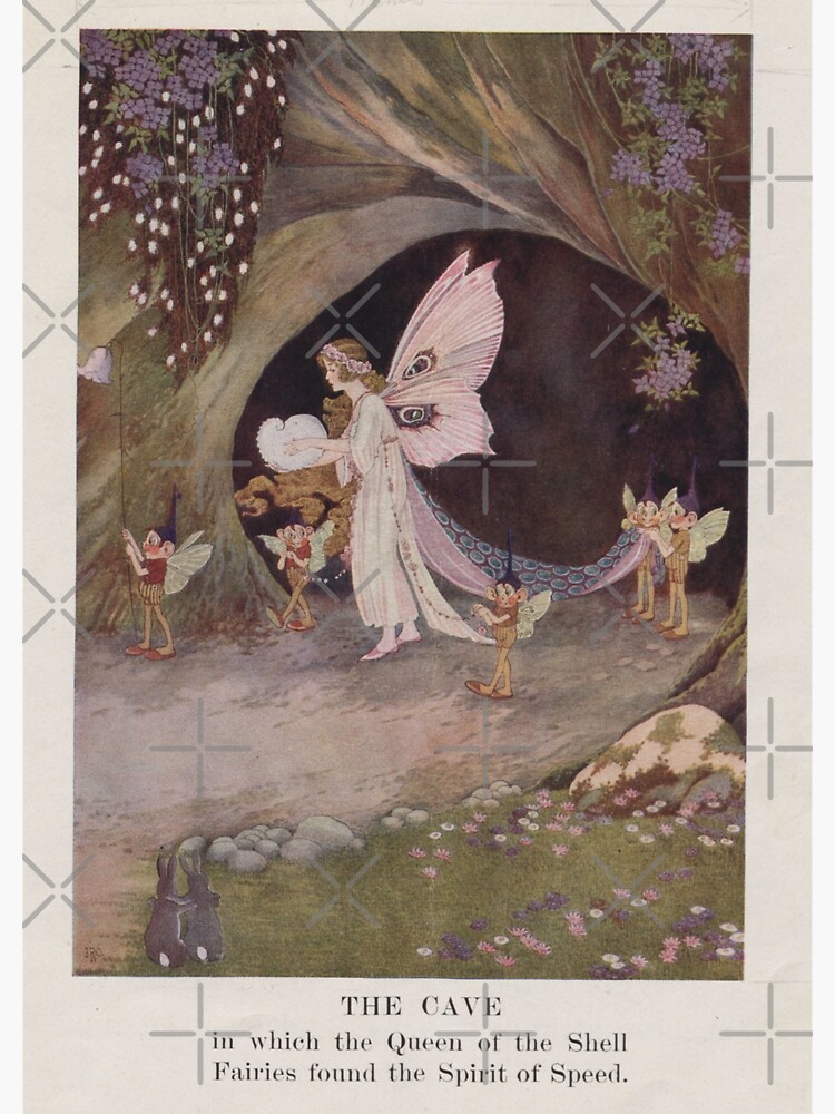 Ida Rentoul Outhwaite Vintage The Cave Illustration Fairytale Page