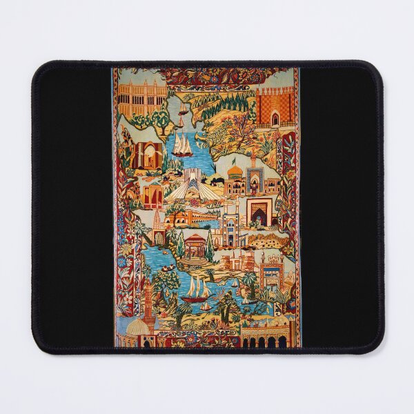 Item preview, Persian Rug Landmarks Kashmar designed and sold by signsandsymbols.
