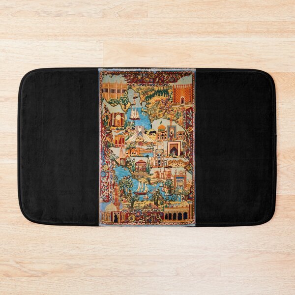 Item preview, Persian Rug Landmarks Kashmar designed and sold by signsandsymbols.