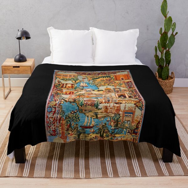 Item preview, Persian Rug Landmarks Kashmar designed and sold by signsandsymbols.