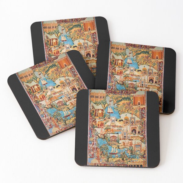 Item preview, Persian Rug Landmarks Kashmar designed and sold by signsandsymbols.